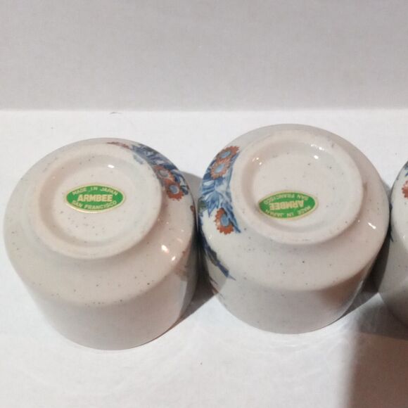 Vintage Ceramic Armbee Teapot Set-Cherry Blossom-Sakura-Bamboo Handle-5 PC - Picture 15 of 16